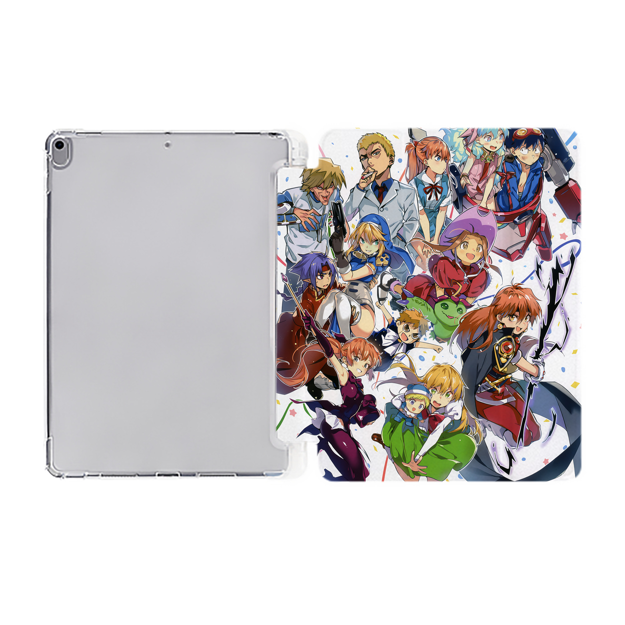 （画像用） Digimon デジタルモンスター/デジモン IPad ケース ペン収納付き 三つ折りスタンド PUレザー×シリコン 対応機種9.5/10.5/10.9インチ